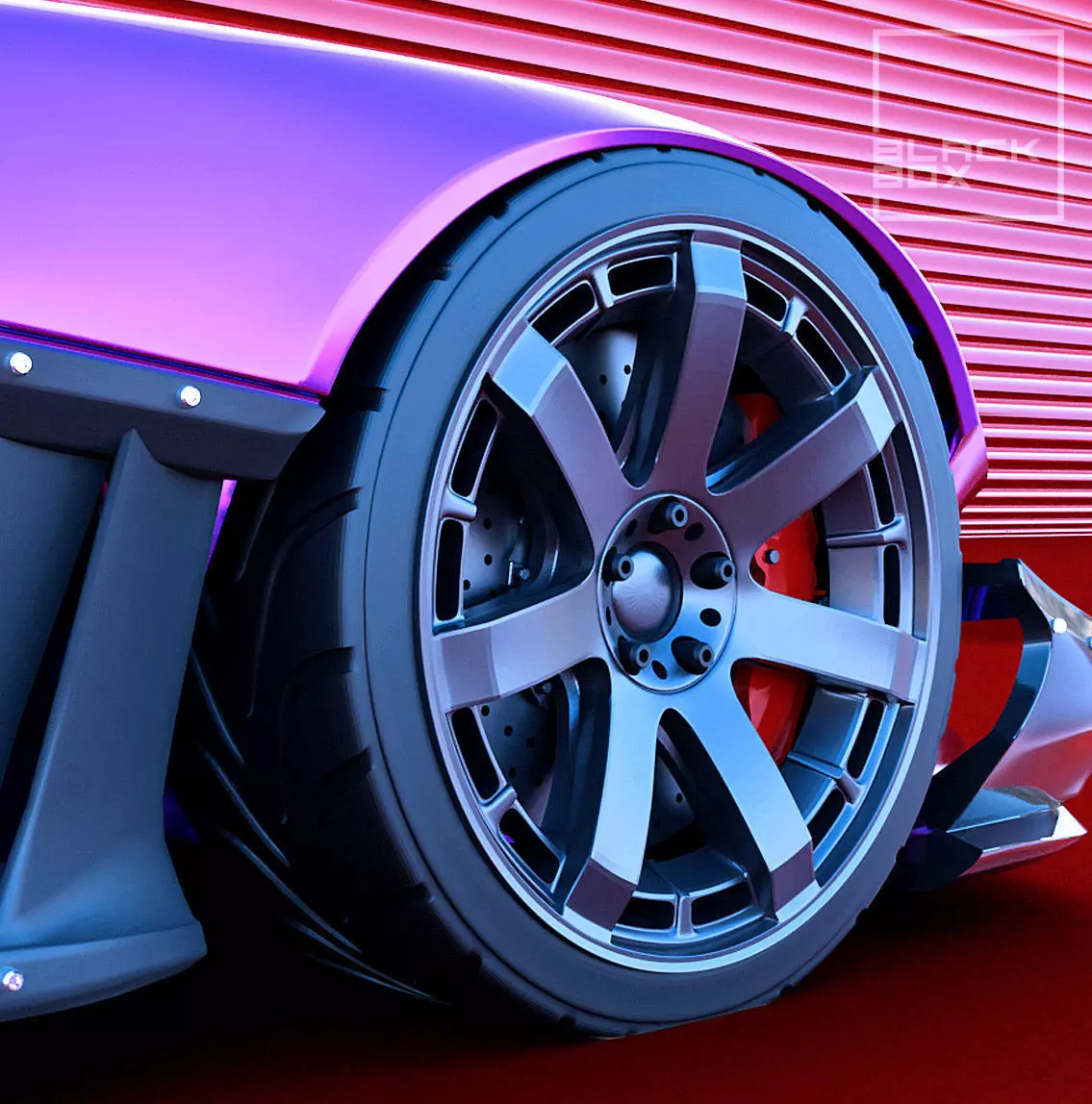 ROMA Wheel Set front and rear for diecast 3D print model