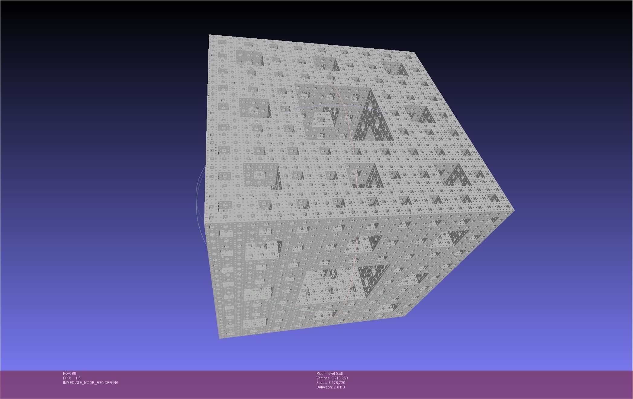 Menger Sponge Level 0 To 5 Printable STL 3D model 3D printable | CGTrader