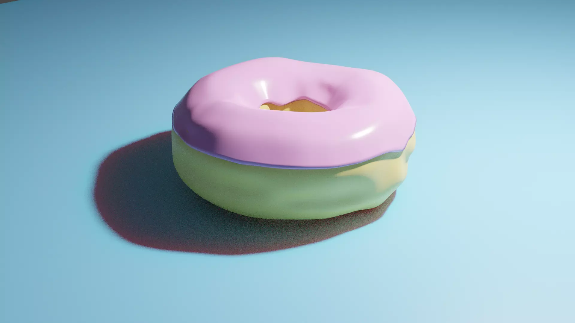 Pink Donut 3d by kewsims 3D model_0