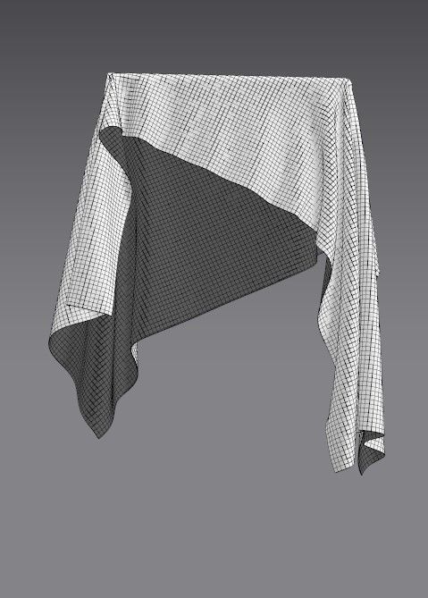 Cloth FBX 658 Low-poly 3D model_1