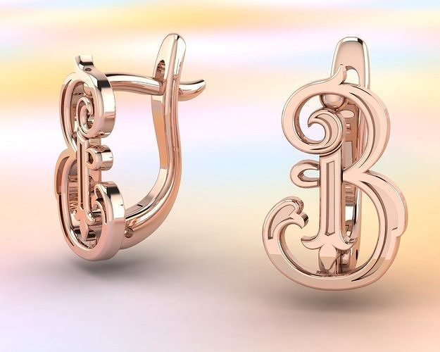 the letter B 3D print model