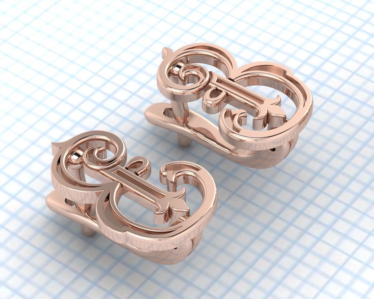 the letter B 3D print model_3