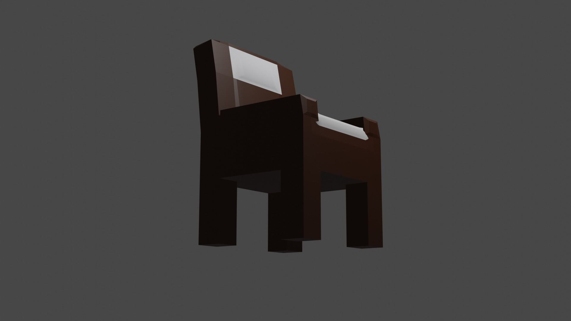 Normal Chair 3D print model_3