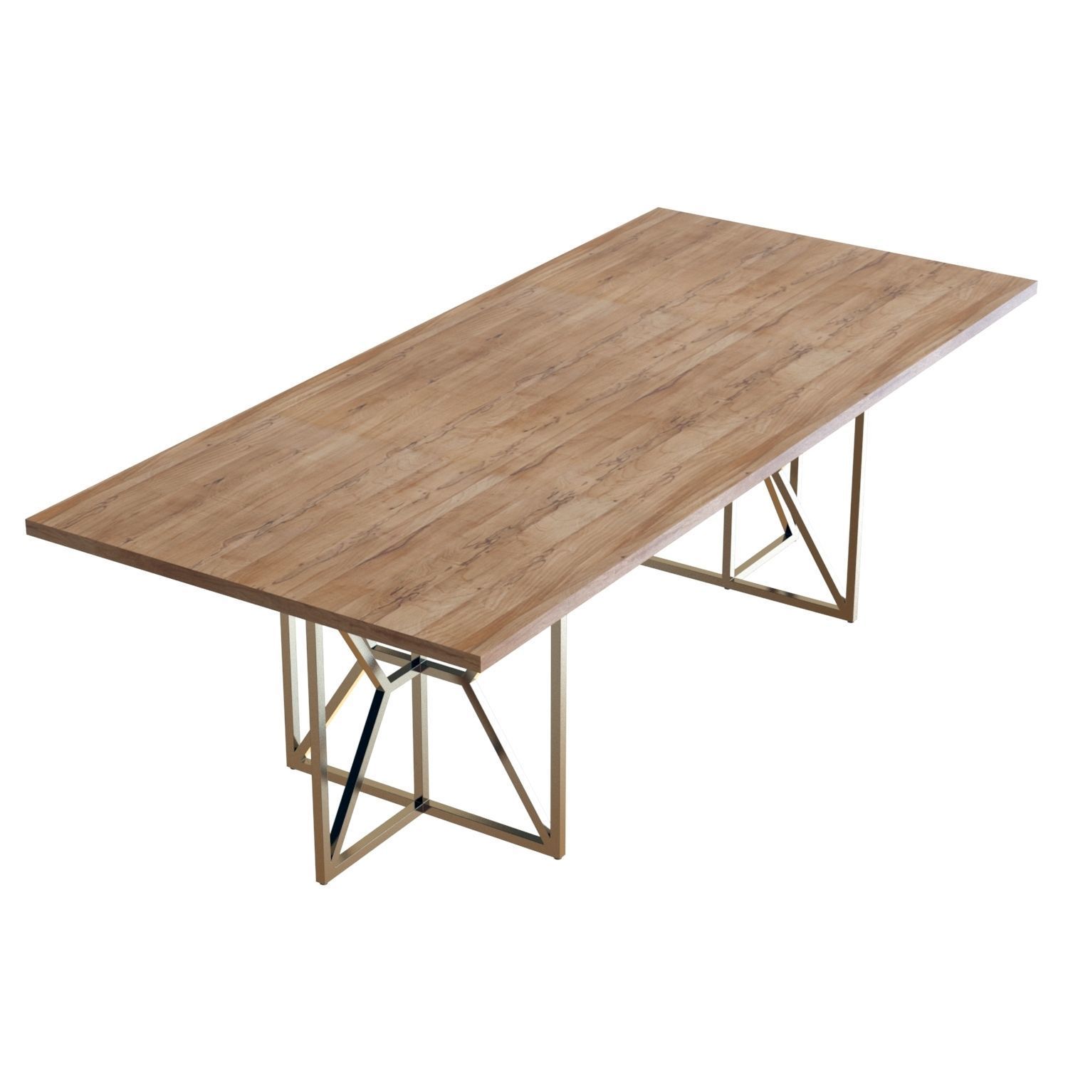 Crate and Barrel Hayes Rectangular Table 3D model_2