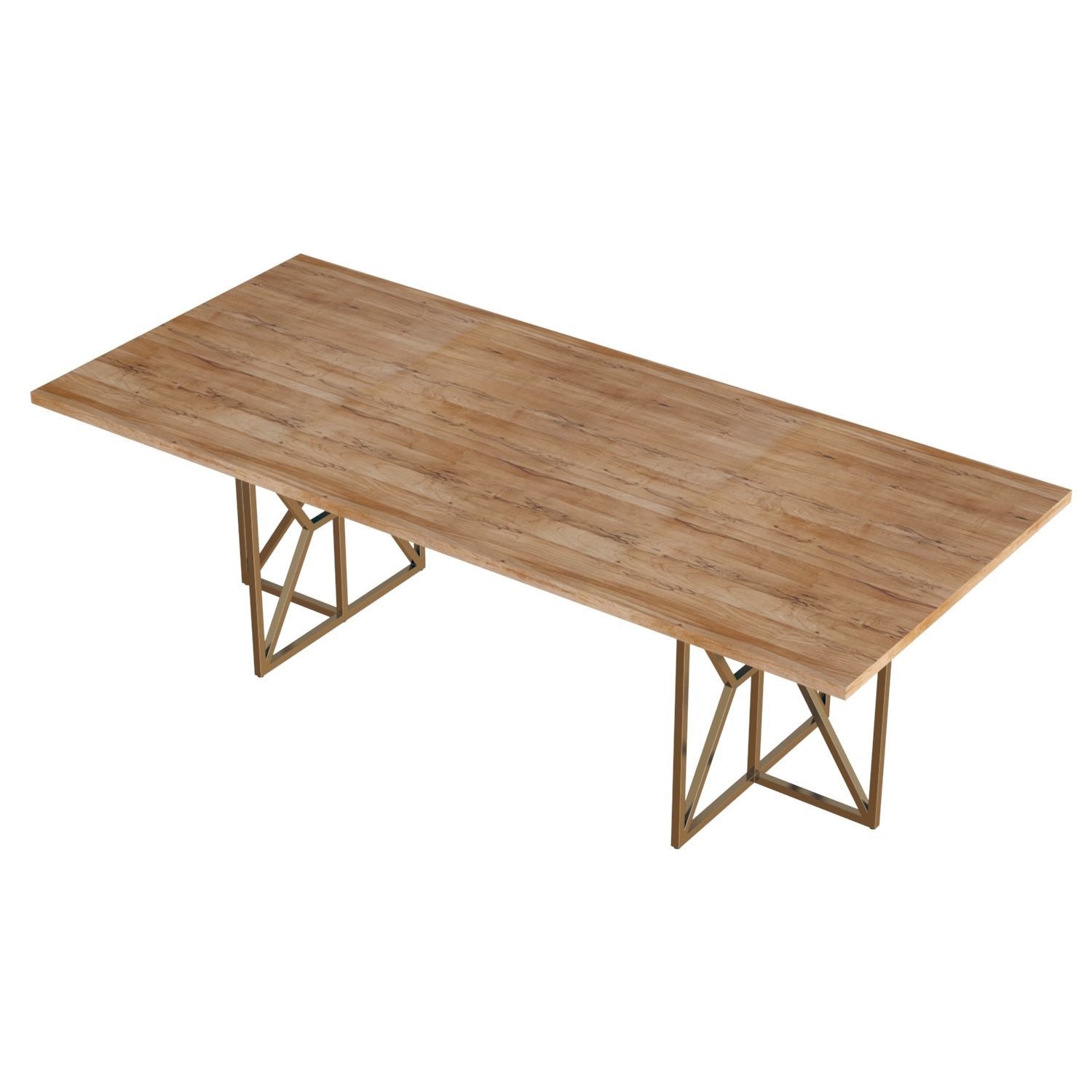 Crate and Barrel Hayes Rectangular Table 3D model_6