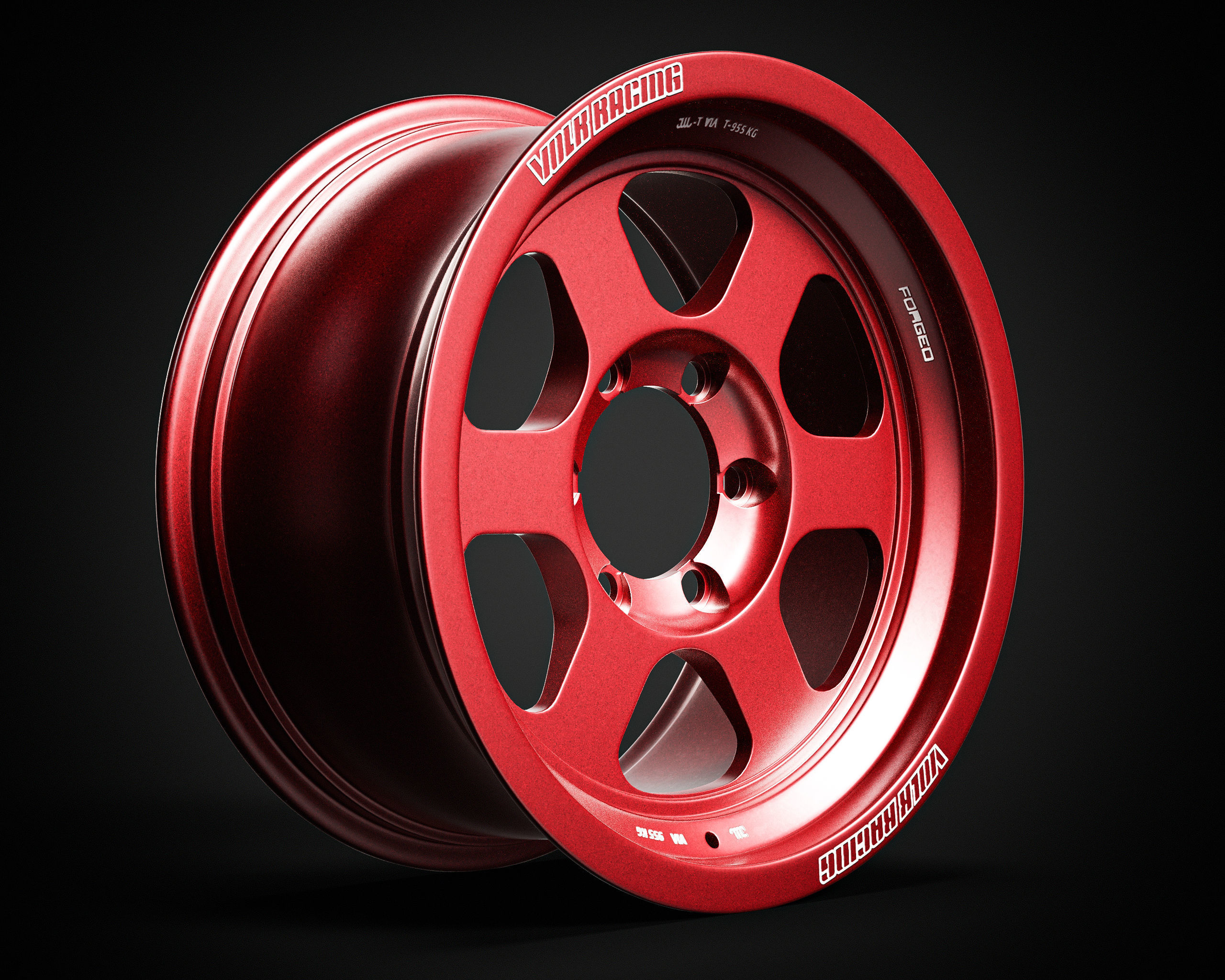 Volk Racing TE37XT 3D model_3