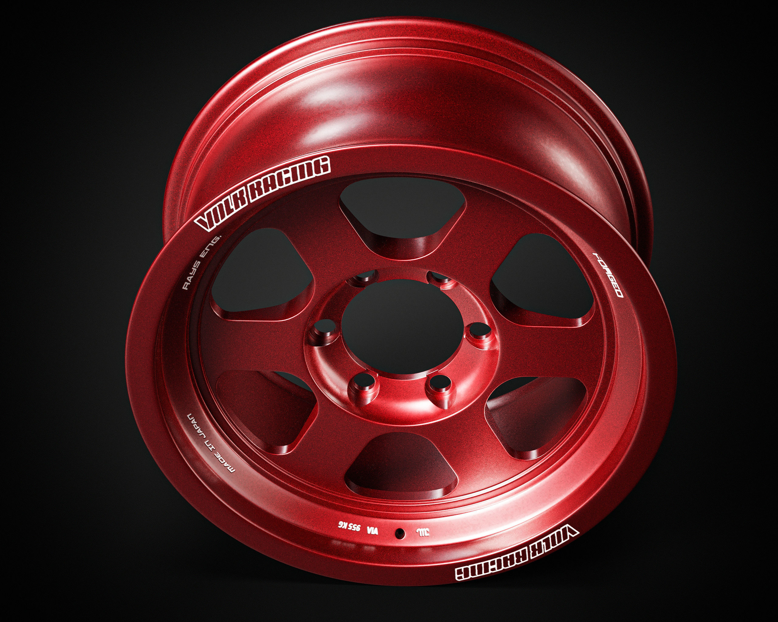 Volk Racing TE37XT 3D model_5