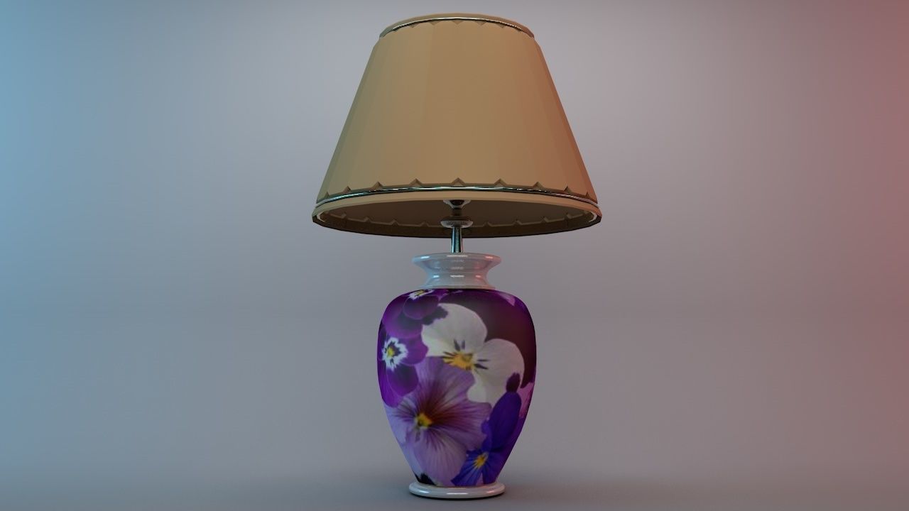 Table lamp 3D model_2