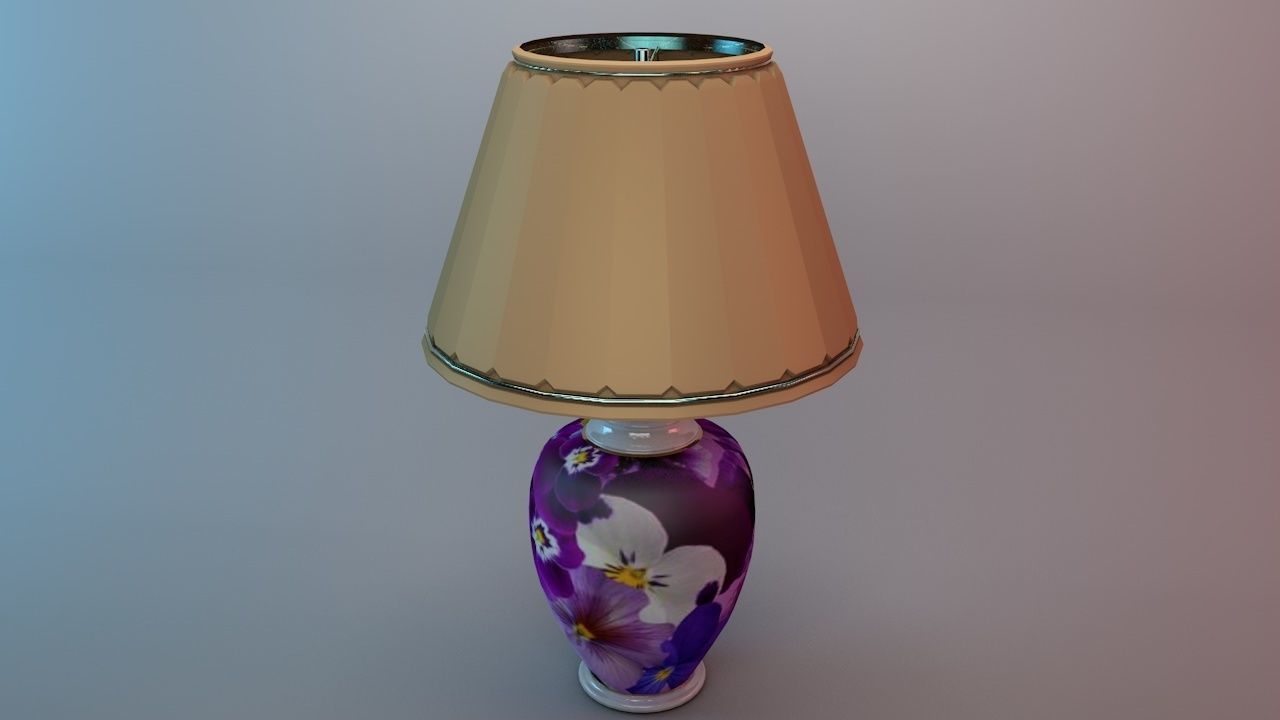 Table lamp 3D model_1