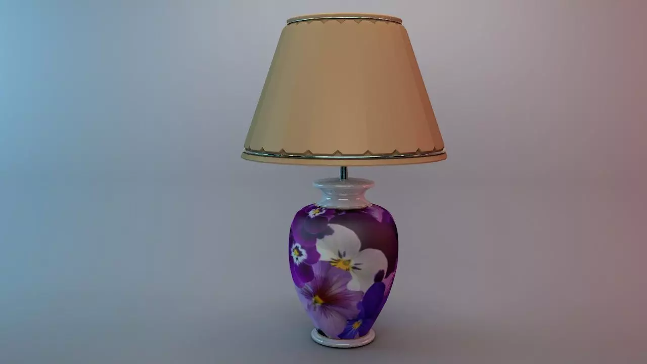 Table lamp 3D model_0