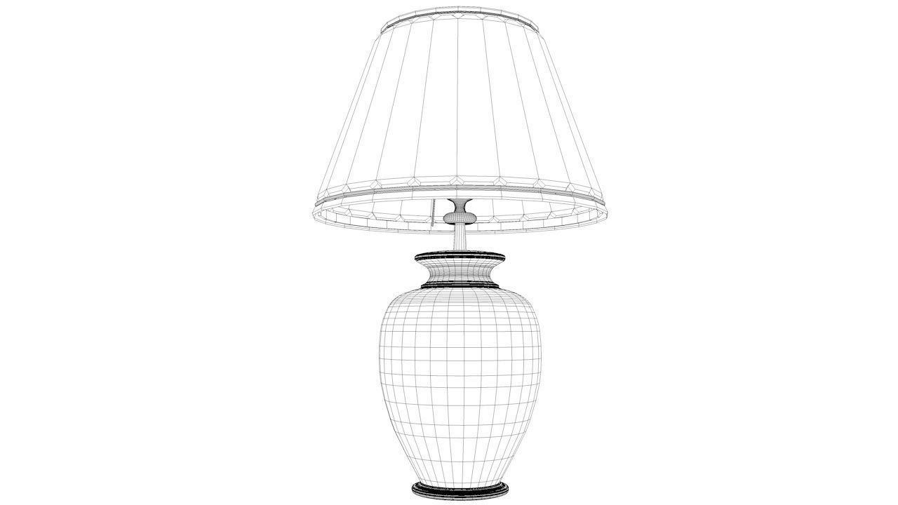 Table lamp 3D model_3