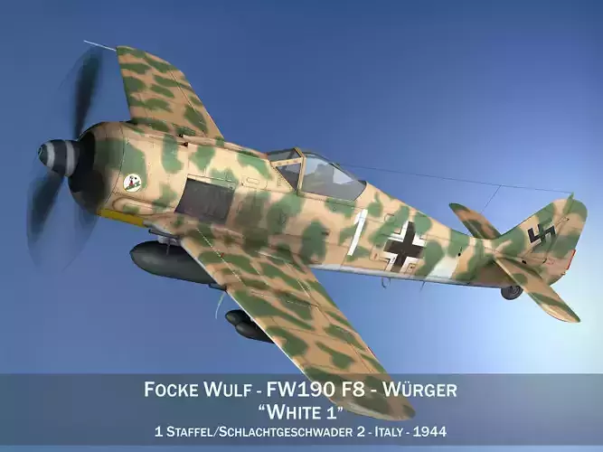 Focke Wulf - FW190 F8 - White 1