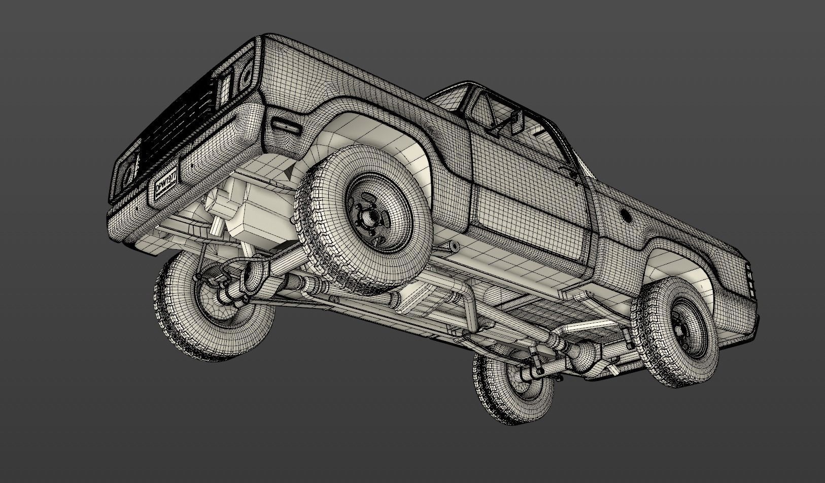 DODGE POWER WAGON W200 1977 3D model_20