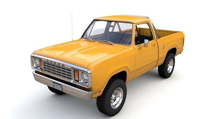 DODGE POWER WAGON W200 1977 3D model