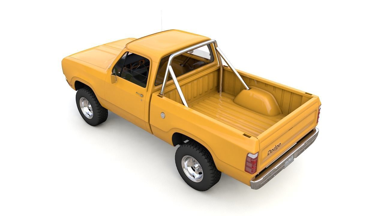 DODGE POWER WAGON W200 1977 3D model_6