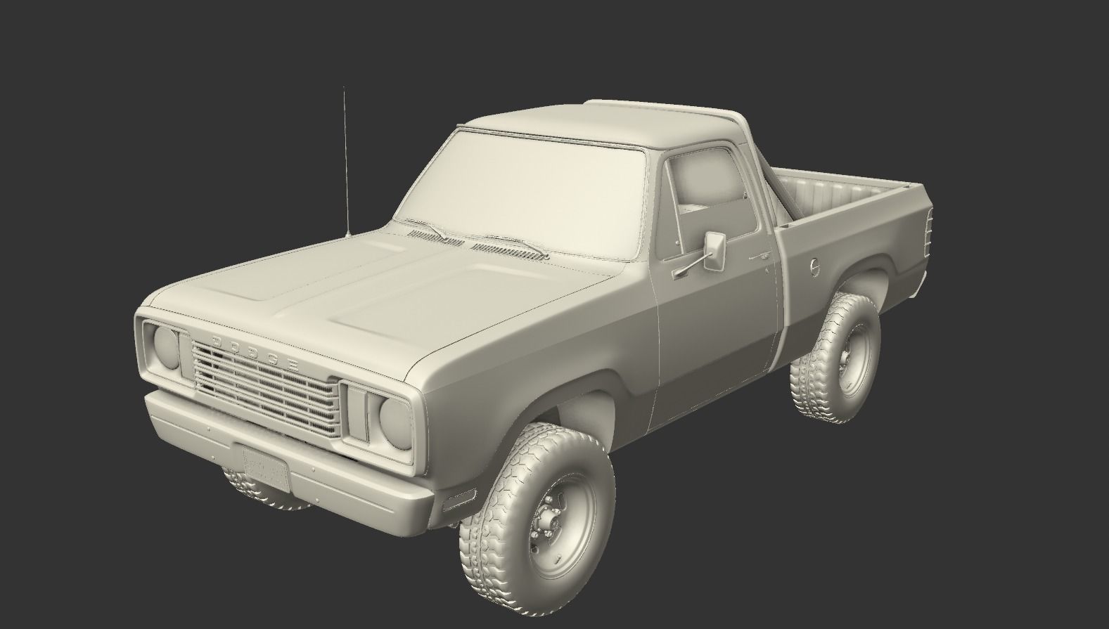 DODGE POWER WAGON W200 1977 3D model_18