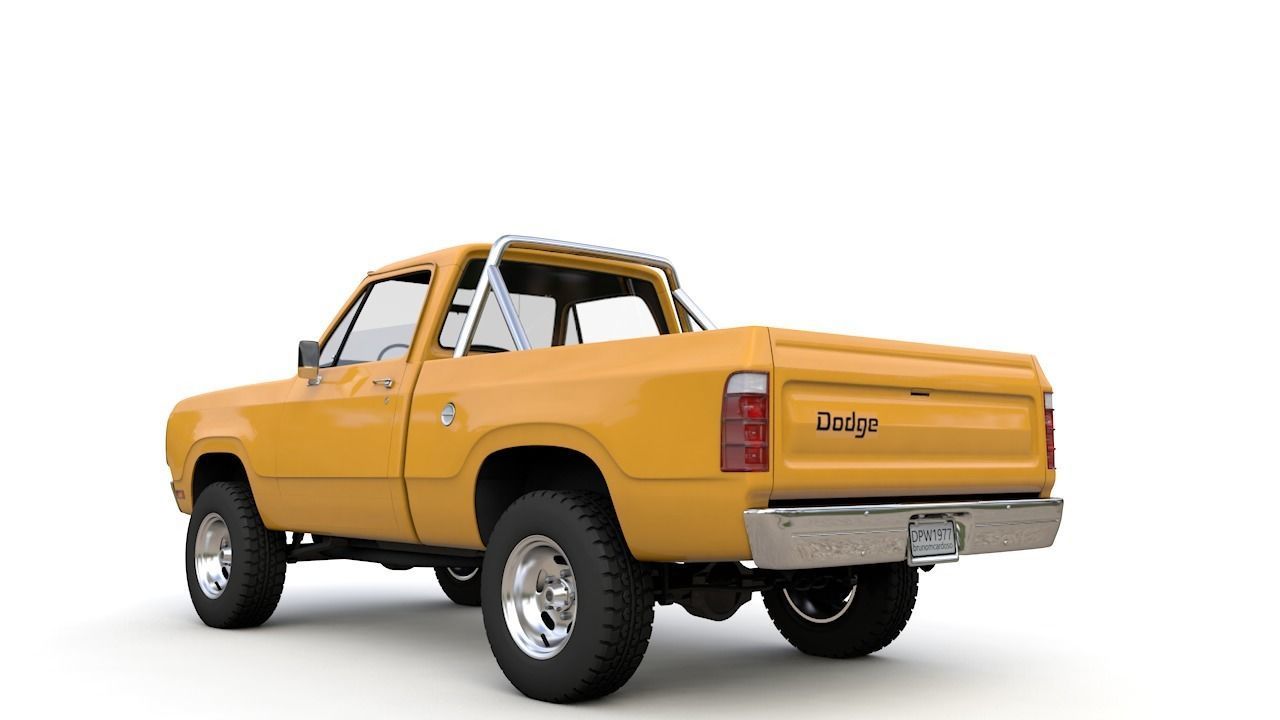 DODGE POWER WAGON W200 1977 3D model_16