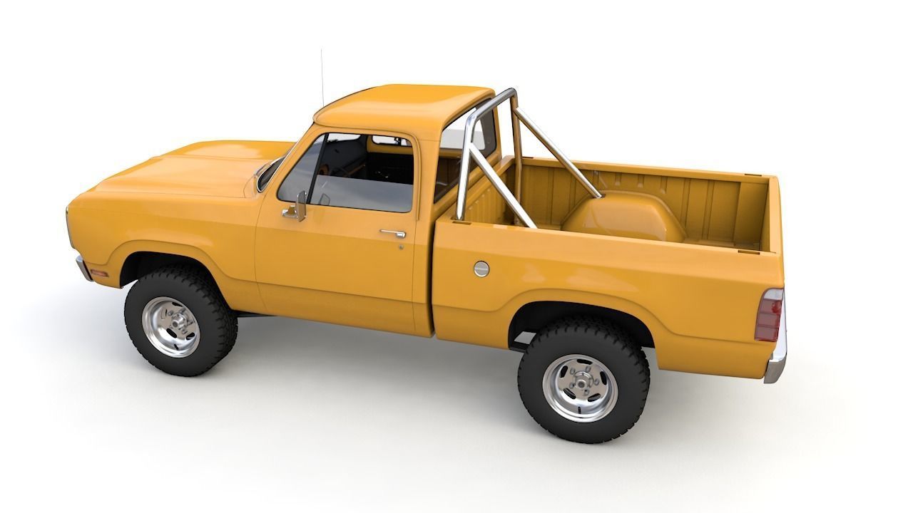 DODGE POWER WAGON W200 1977 3D model_11