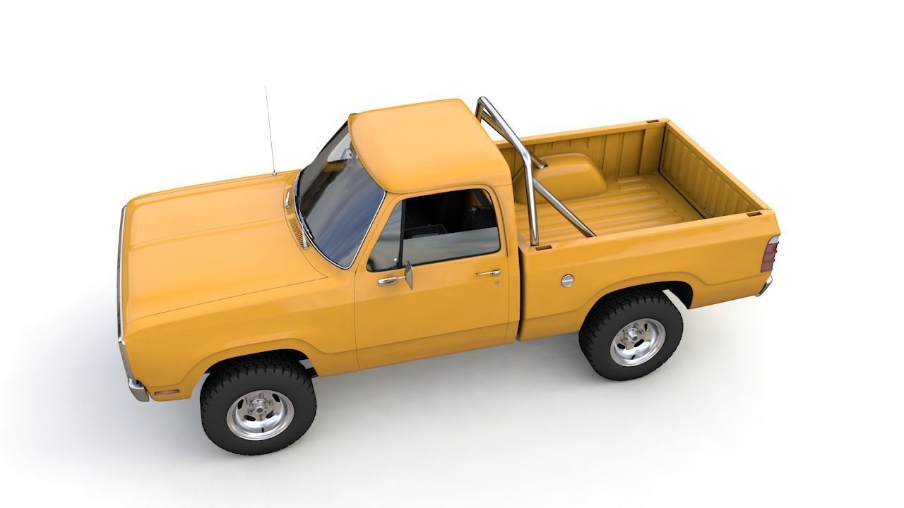 DODGE POWER WAGON W200 1977 3D model_8