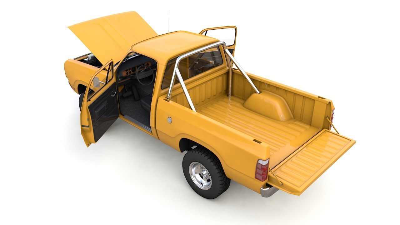 DODGE POWER WAGON W200 1977 3D model_7