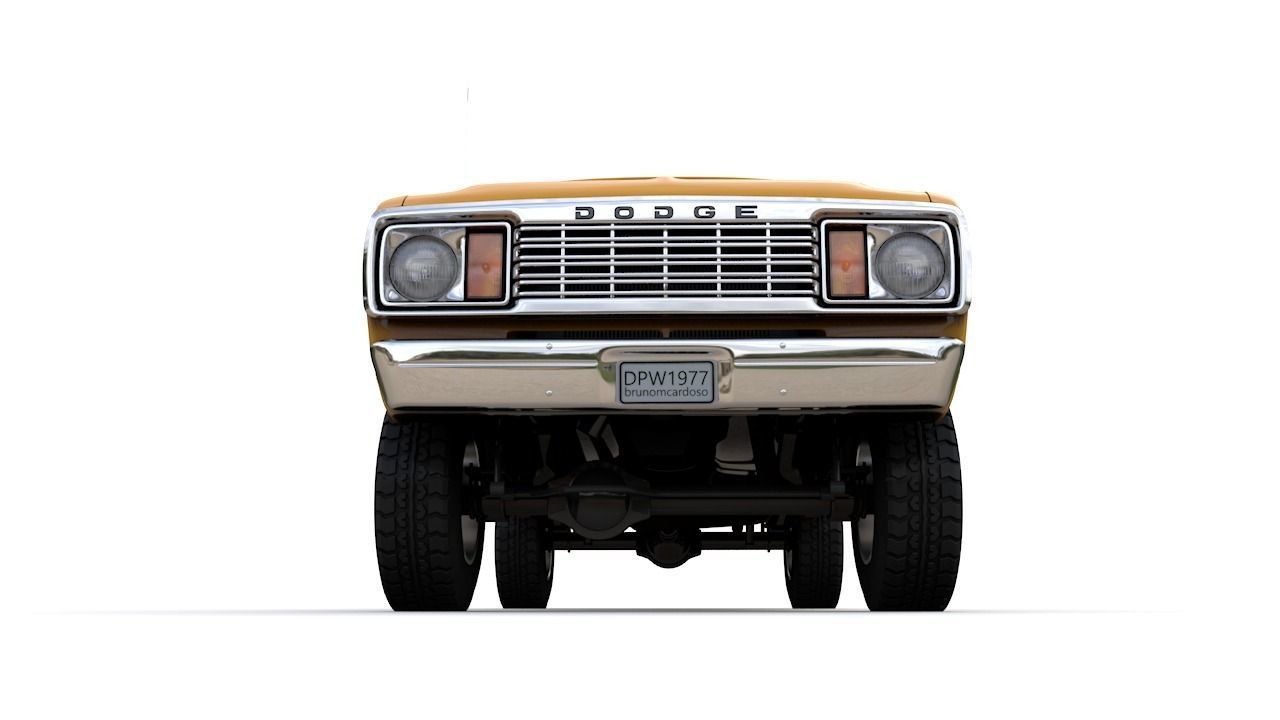 DODGE POWER WAGON W200 1977 3D model_5