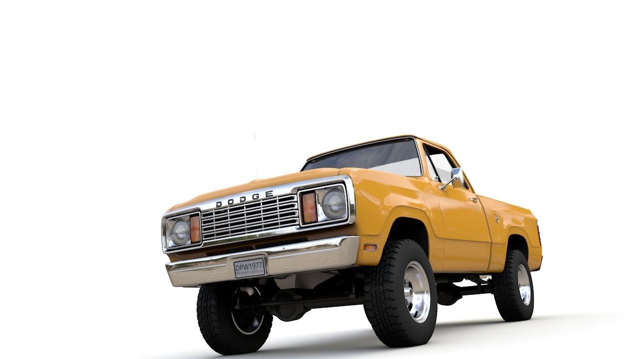 DODGE POWER WAGON W200 1977 3D model_17