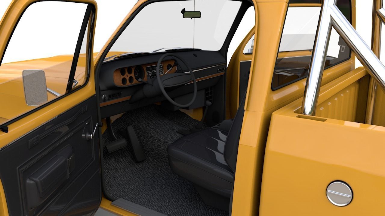 DODGE POWER WAGON W200 1977 3D model_10