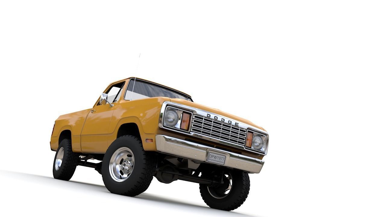 DODGE POWER WAGON W200 1977 3D model_13