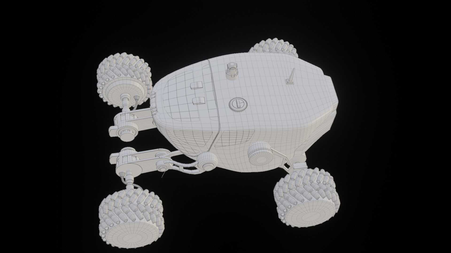 Mars Rover car 3D model_6