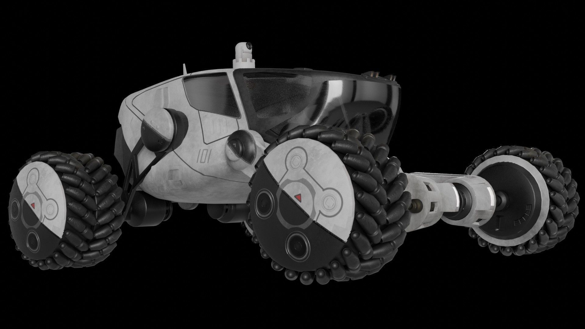 Mars Rover car 3D model_11