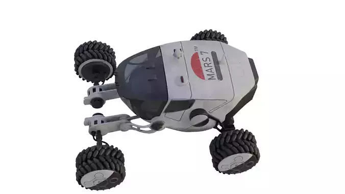 Mars Rover car 3D model