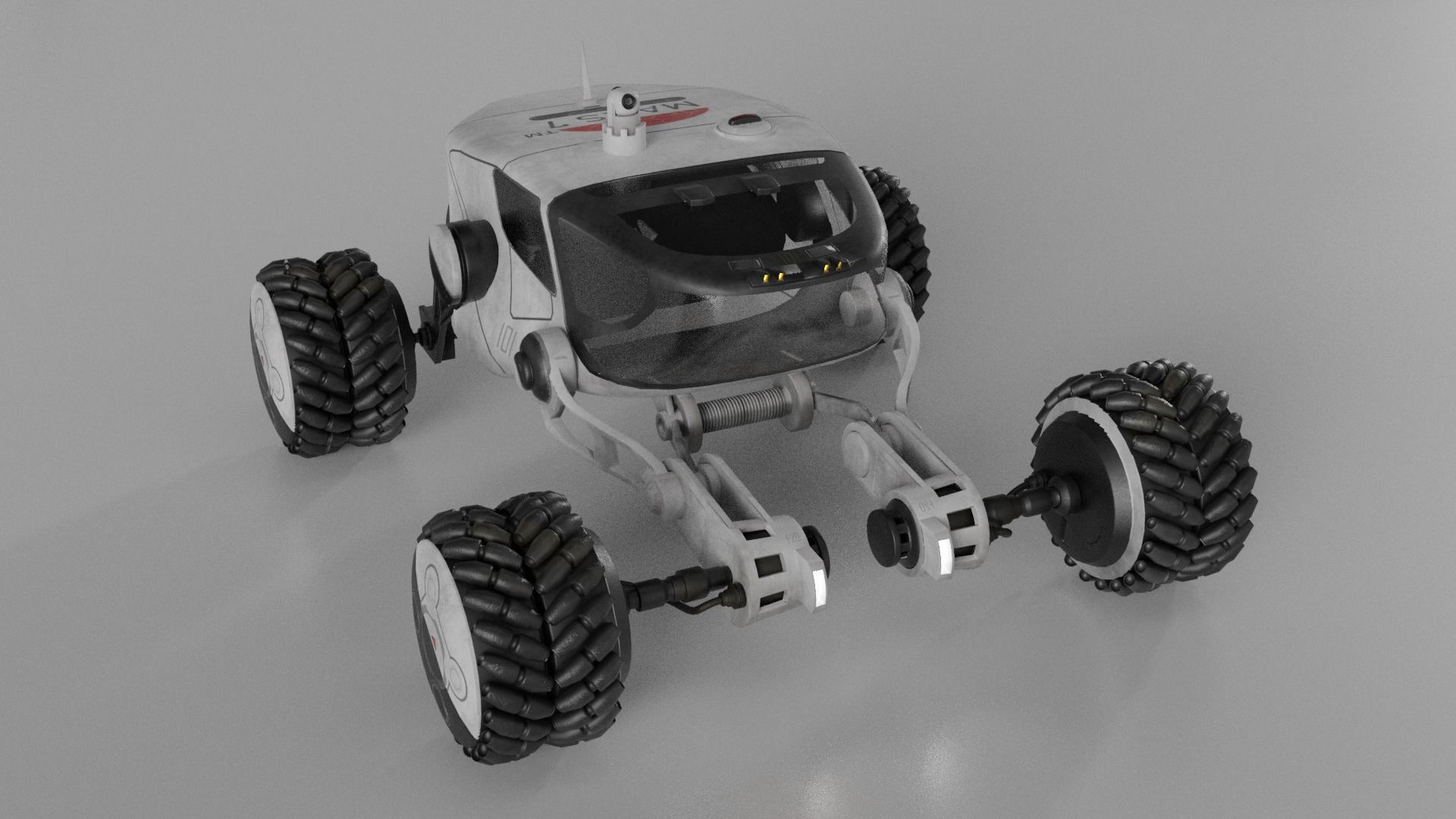 Mars Rover car 3D model_1