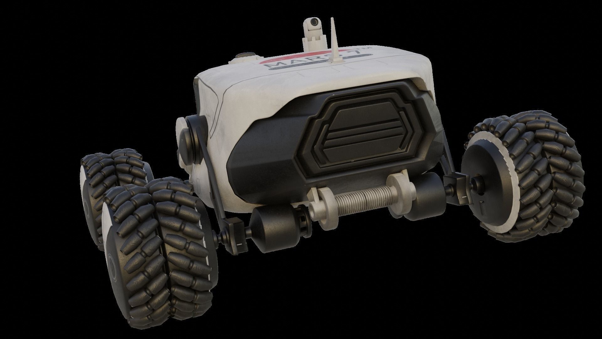 Mars Rover car 3D model_3