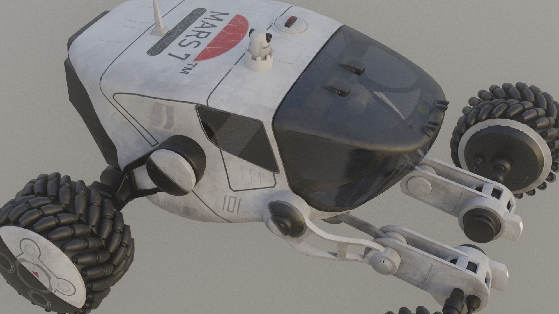 Mars Rover car 3D model_15