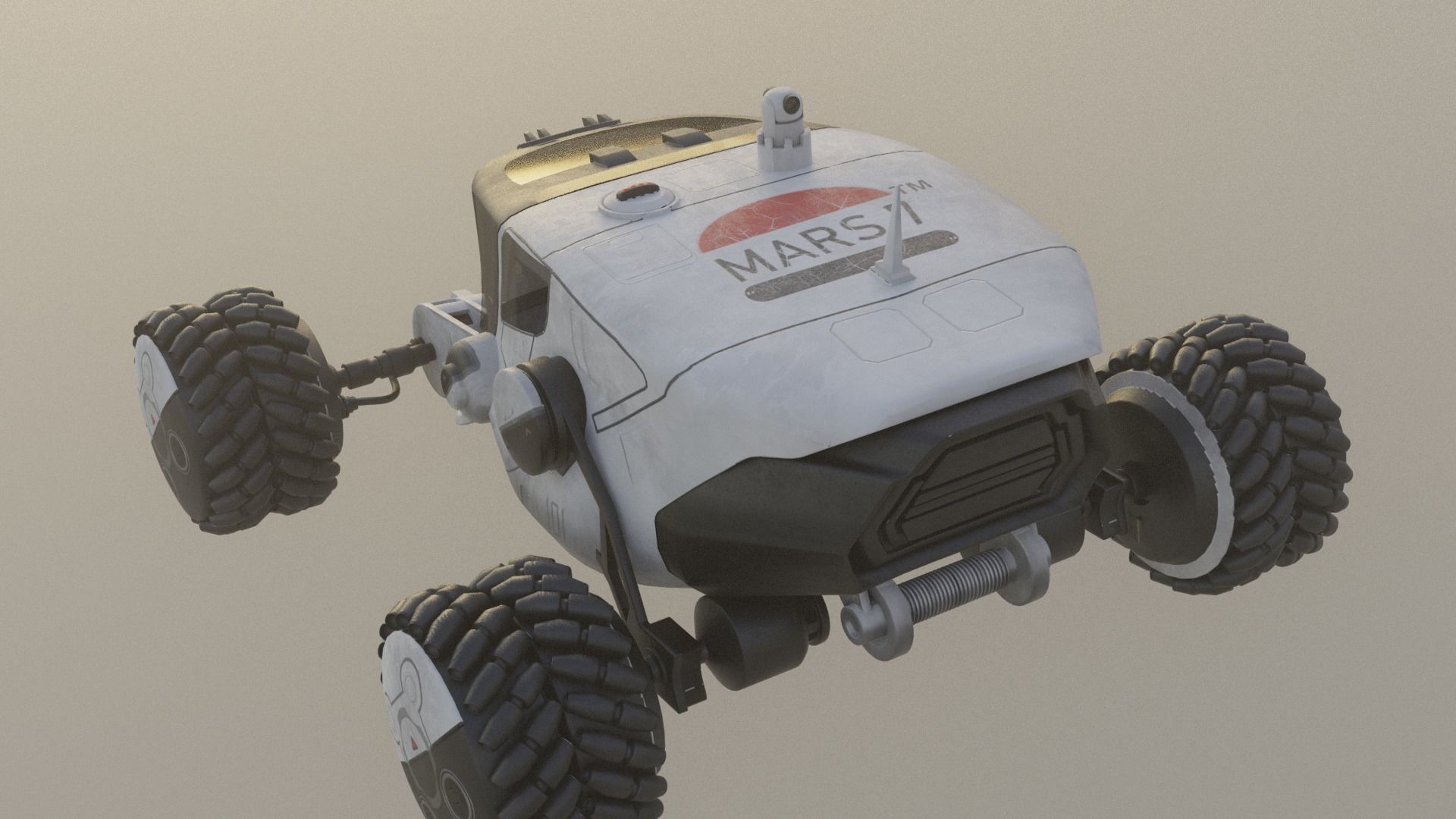 Mars Rover car 3D model_16
