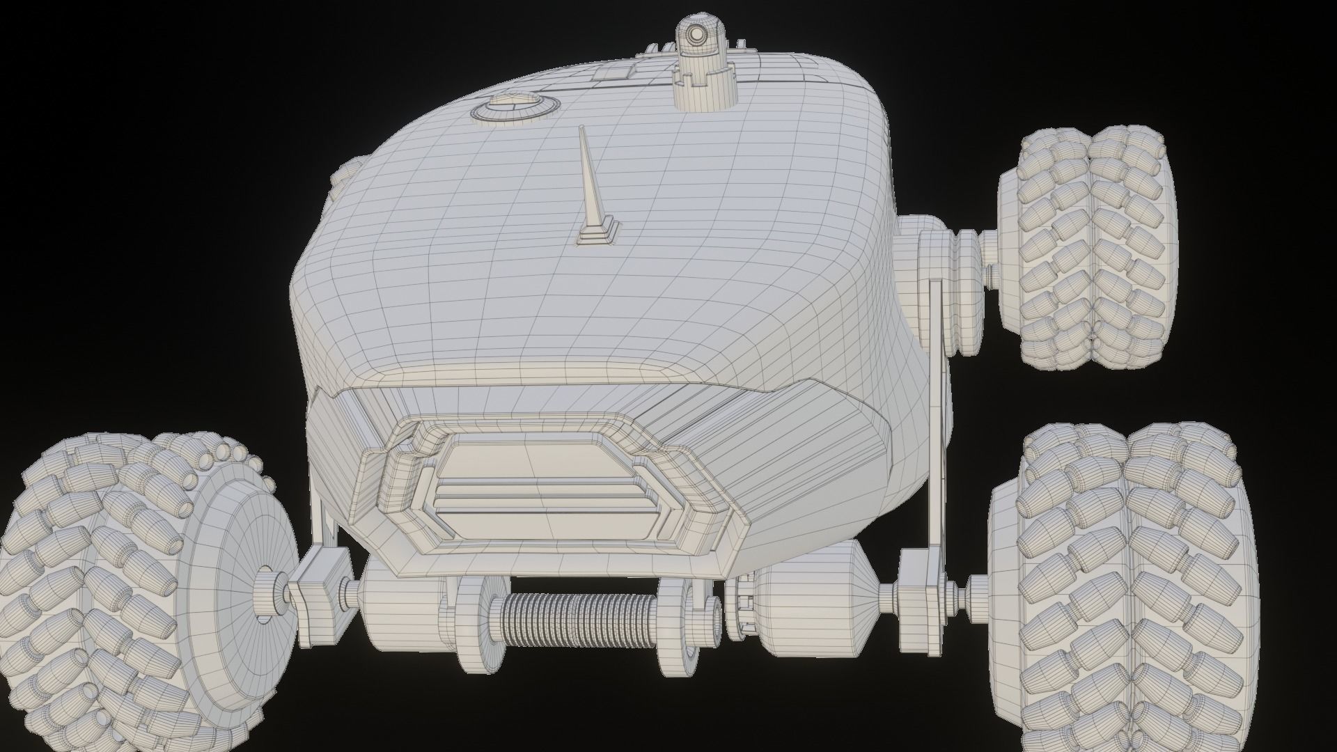 Mars Rover car 3D model_9