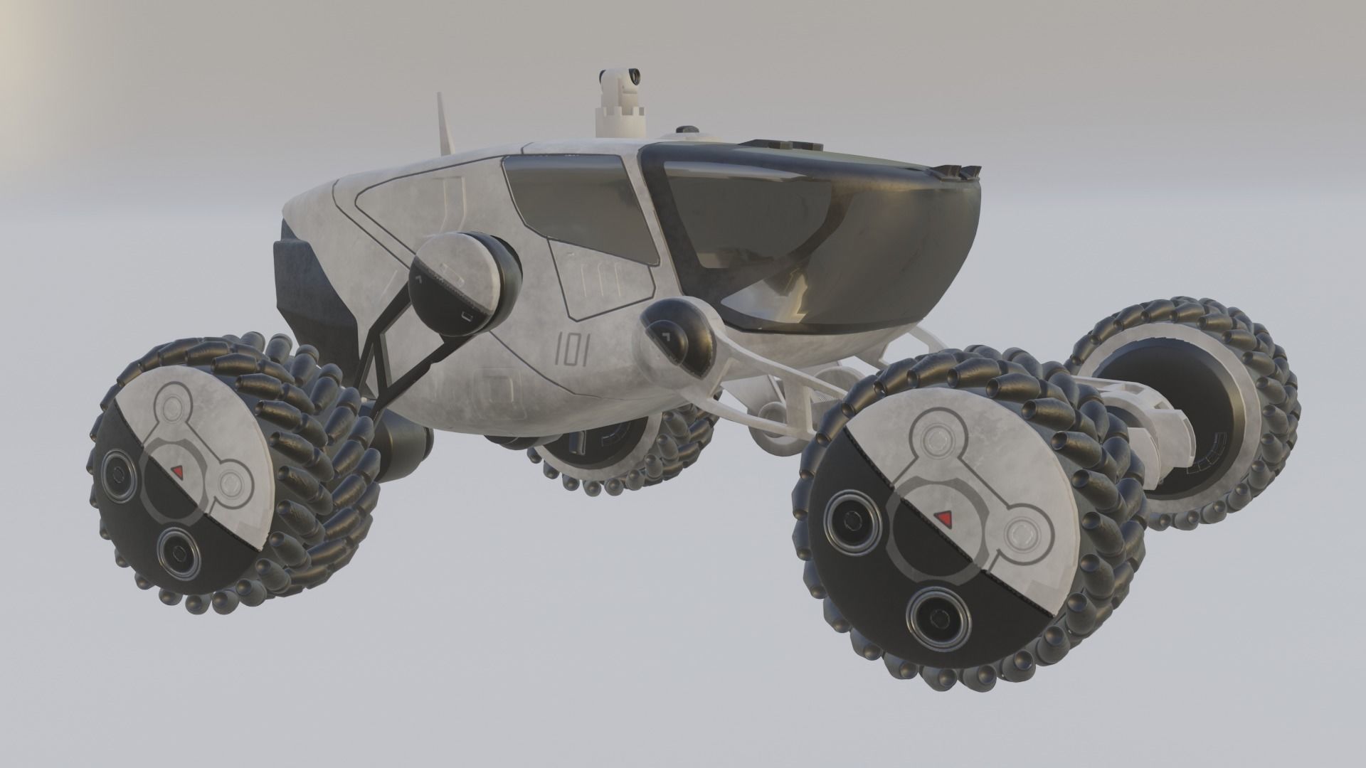 Mars Rover car 3D model_14