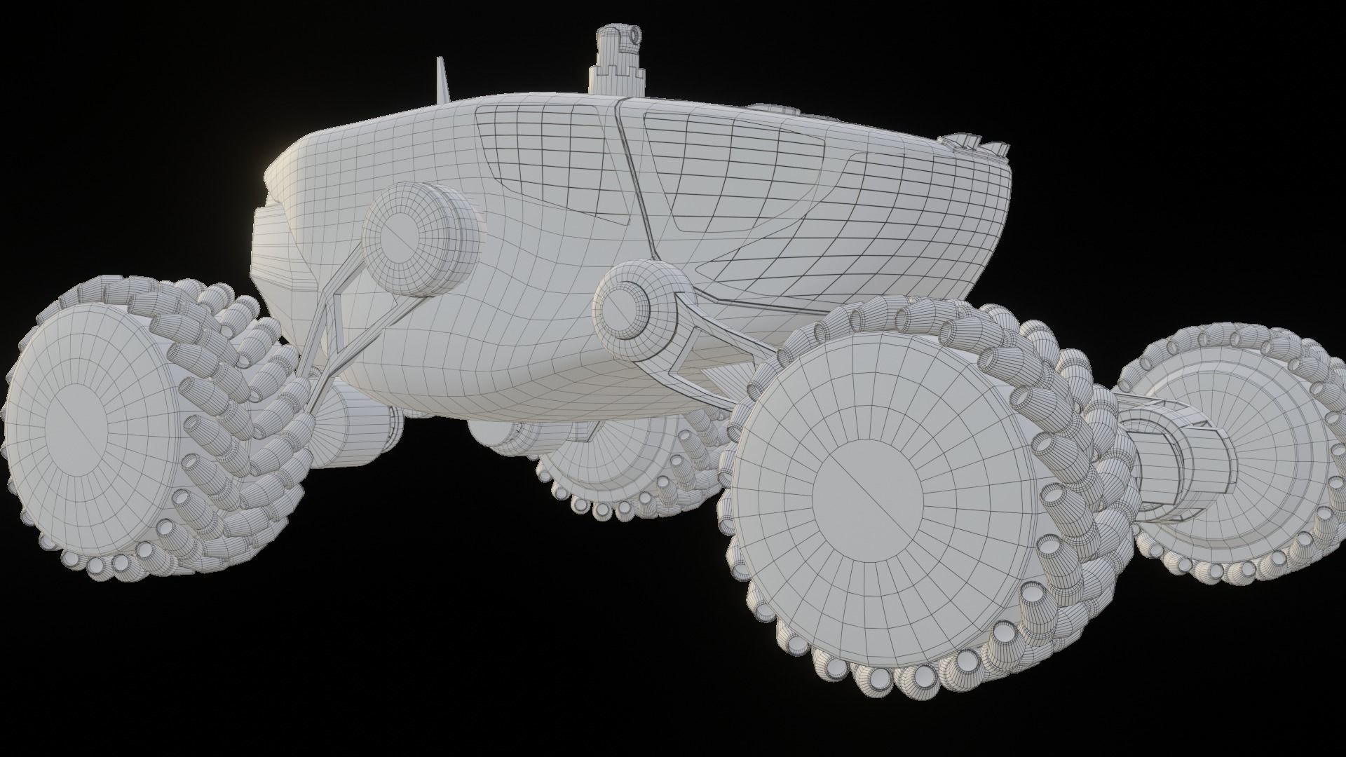 Mars Rover car 3D model_8