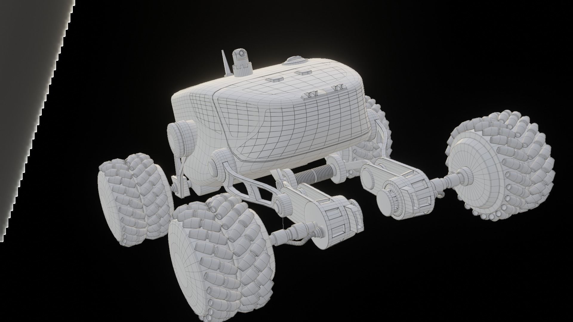 Mars Rover car 3D model_7