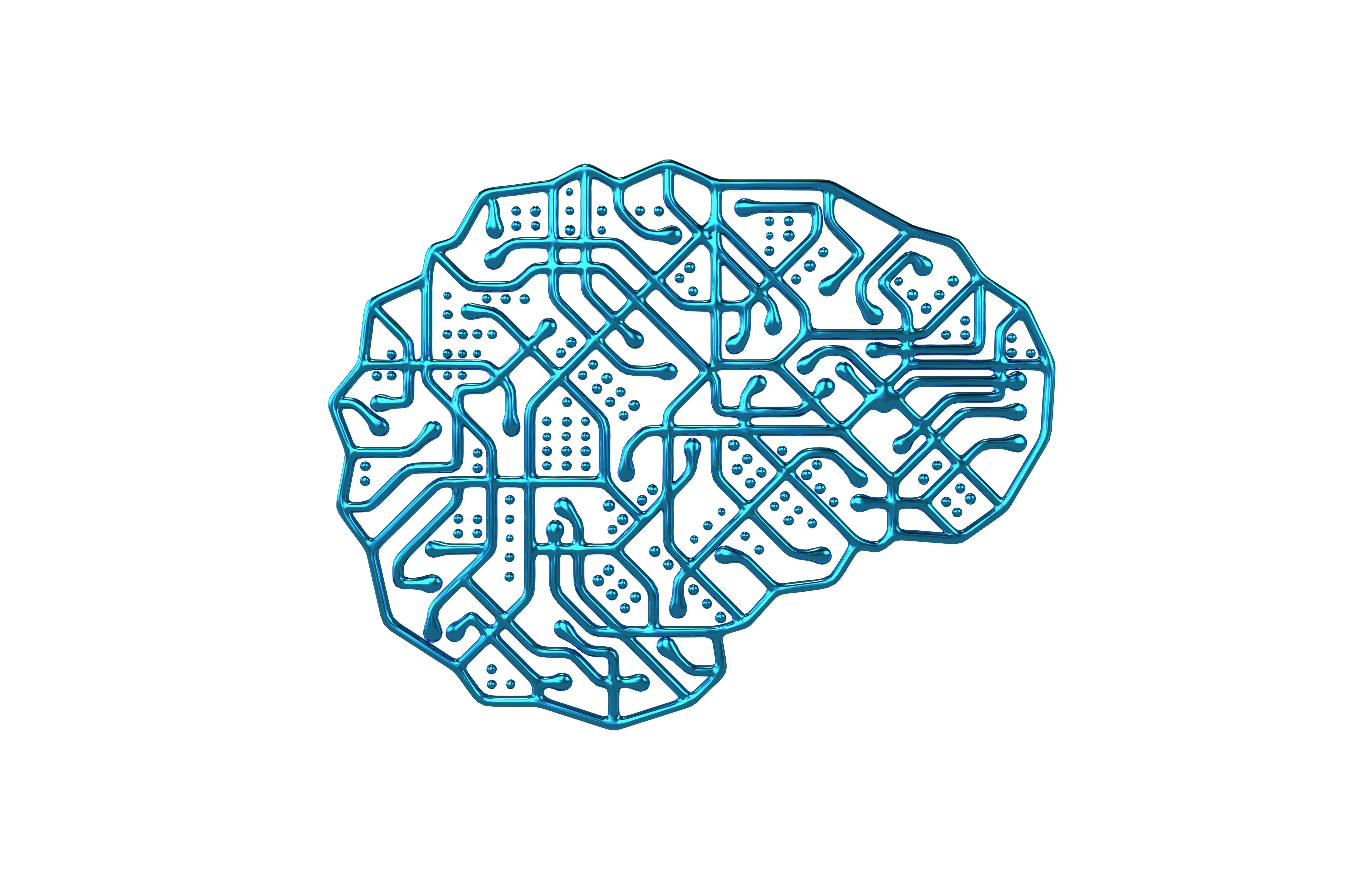 Electronic Circuit Brain v1 005 Low-poly 3D model_2