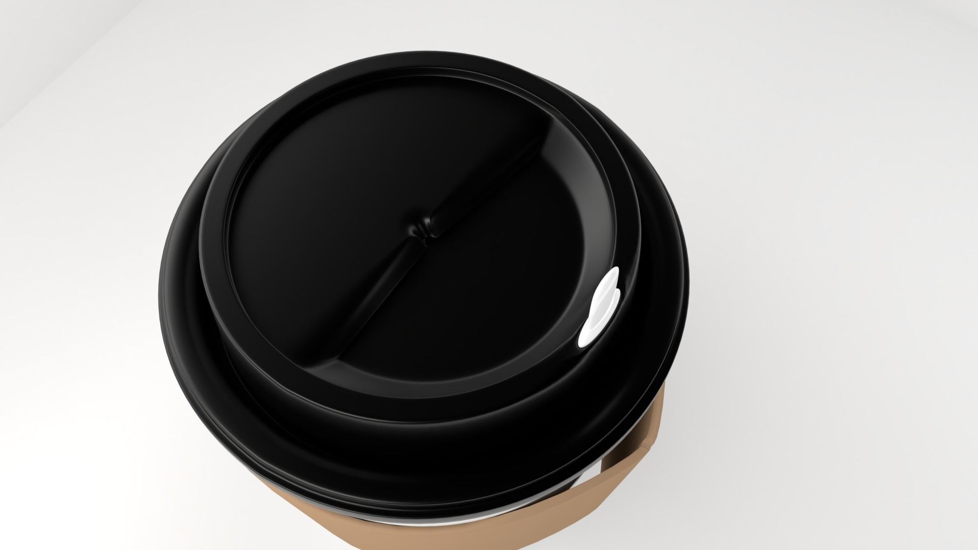 Small Paper Cup with Java Jacket and Stopper 3D model_2