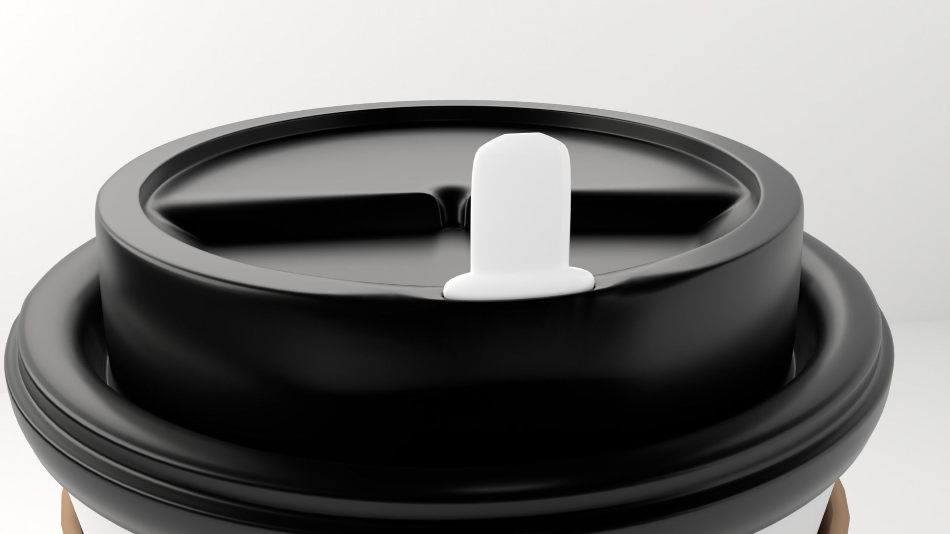 Small Paper Cup with Java Jacket and Stopper 3D model_3