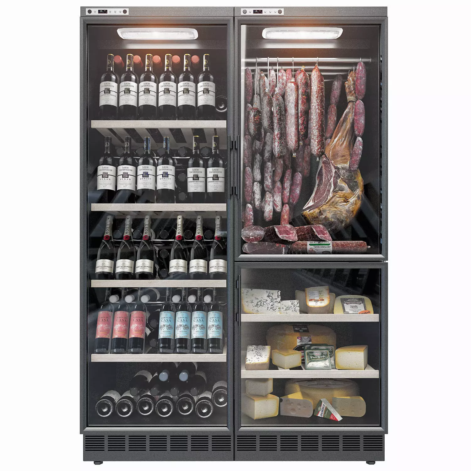 Calice wine fridge 3D model_0