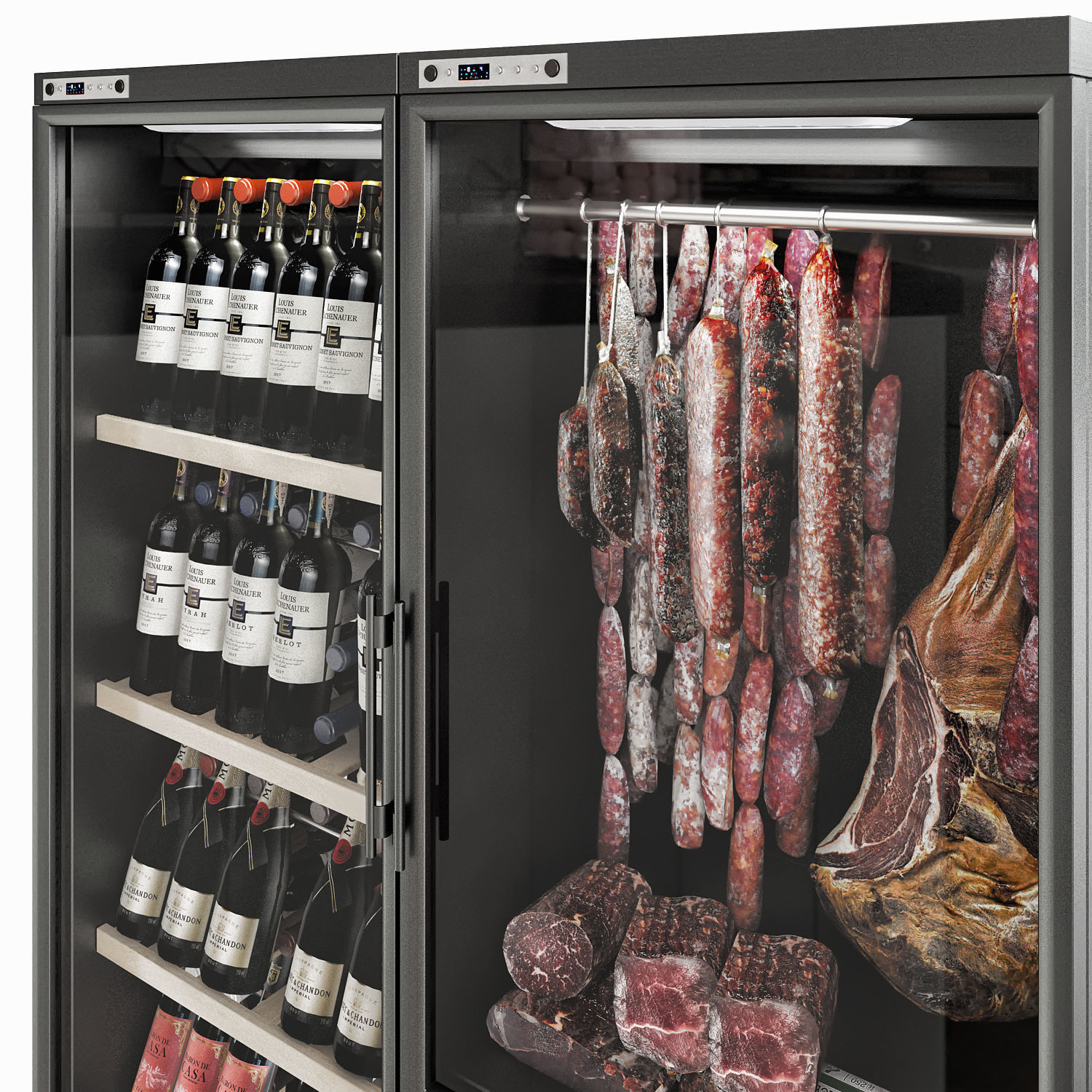 Calice wine fridge 3D model_2