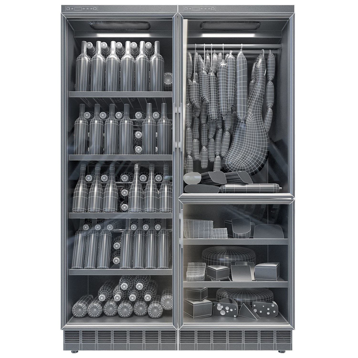 Calice wine fridge 3D model_3