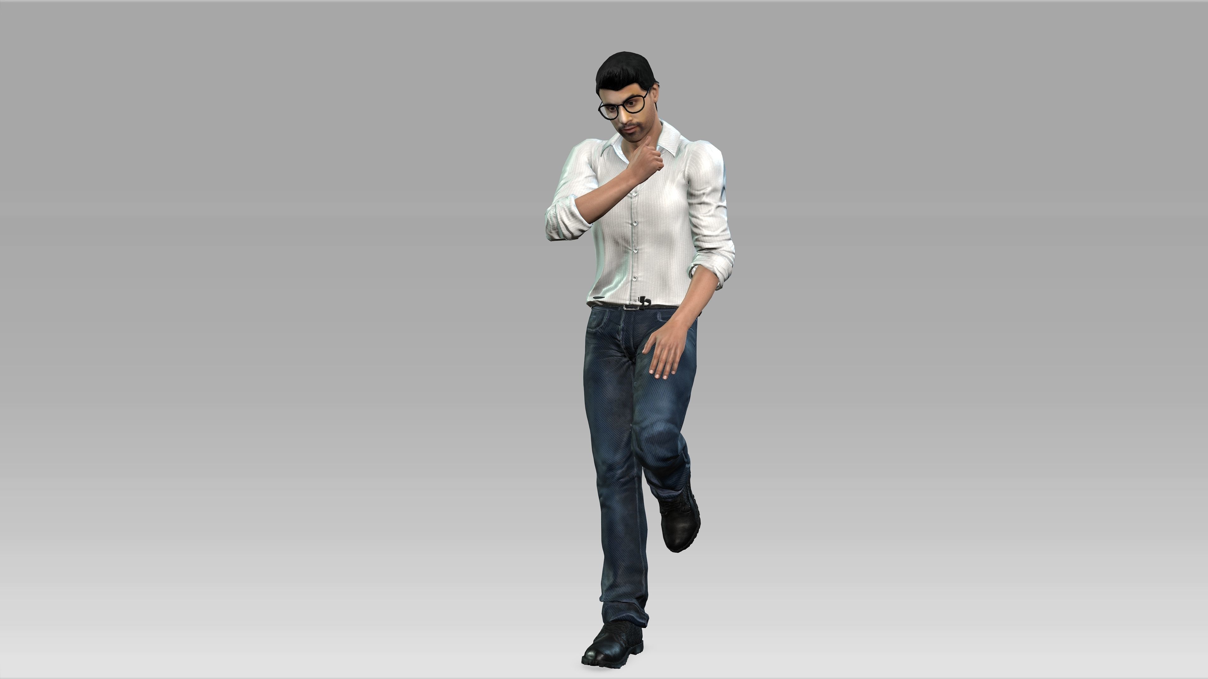 Man with Animation 3D model_6