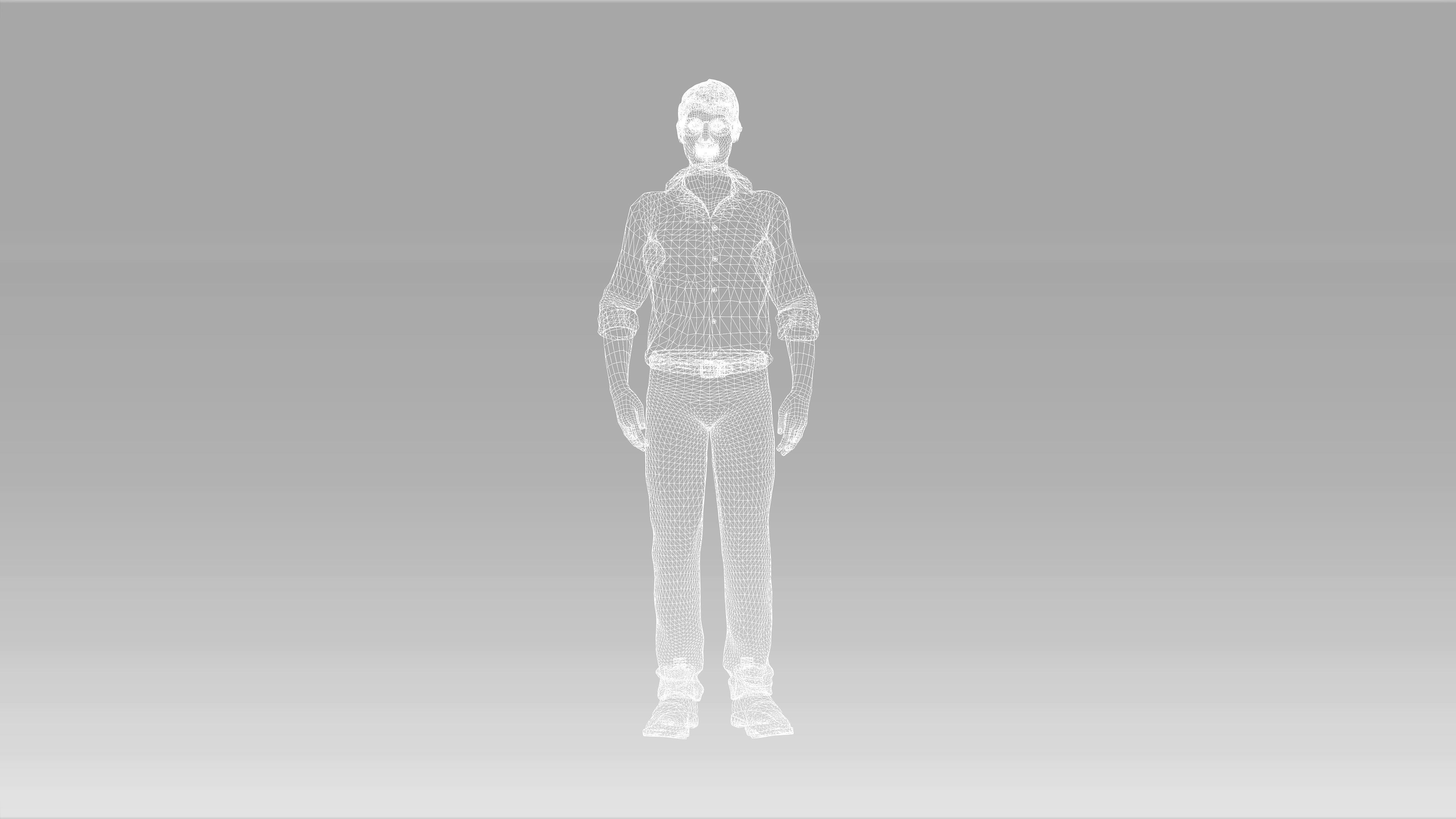 Man with Animation 3D model_12