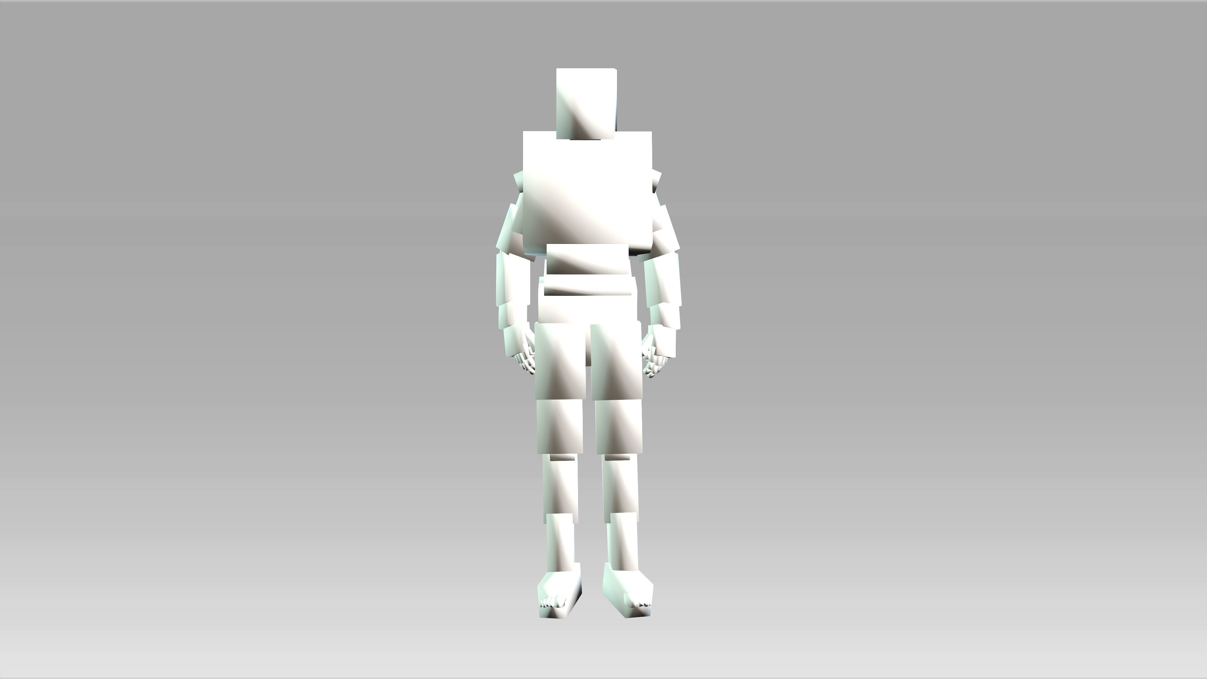 Man with Animation 3D model_13