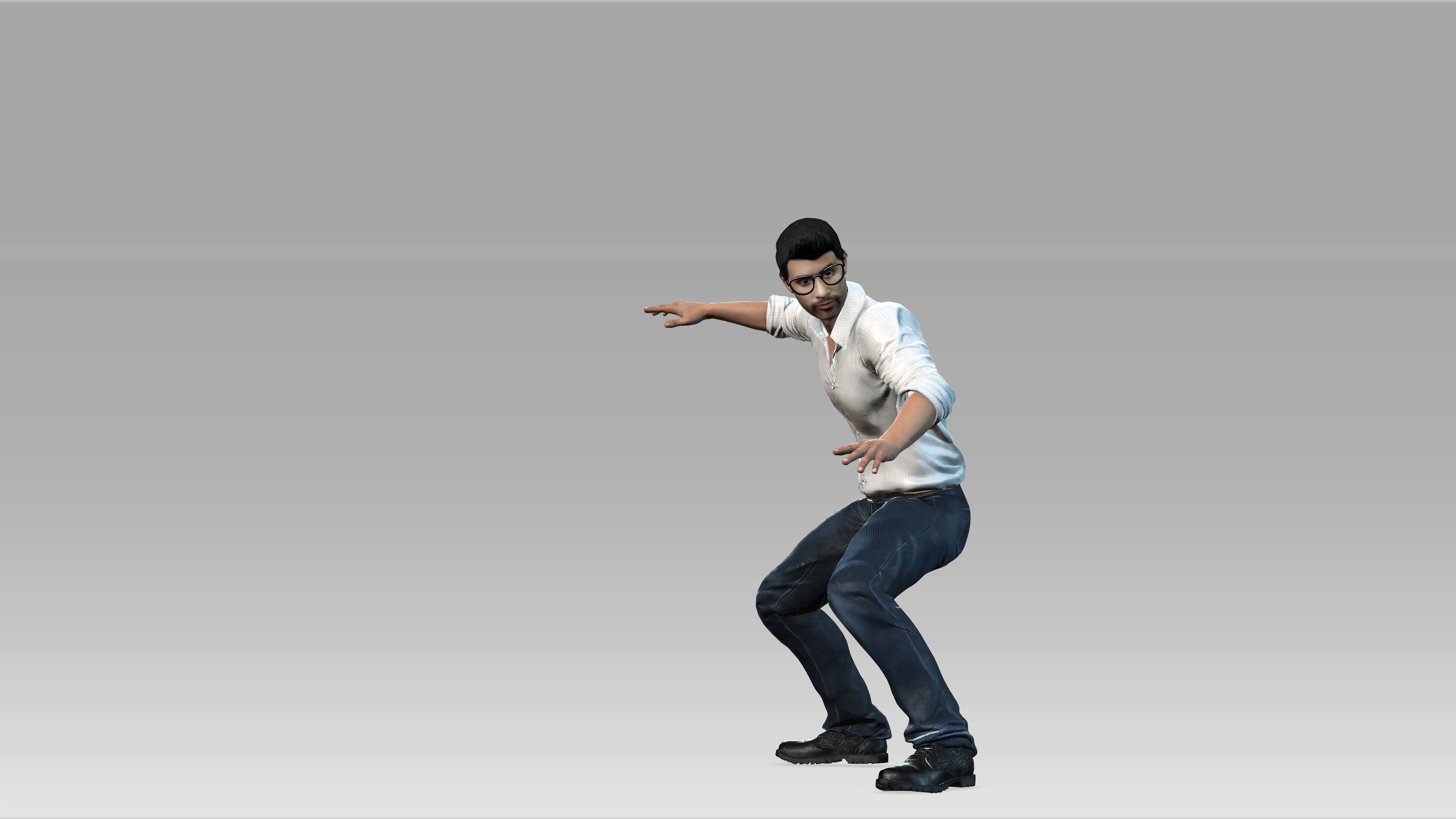 Man with Animation 3D model_2