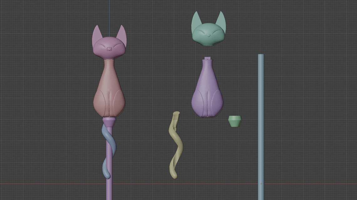 Amity Blight Cat Stuff ghost 3D print model palisman 3D print model_2